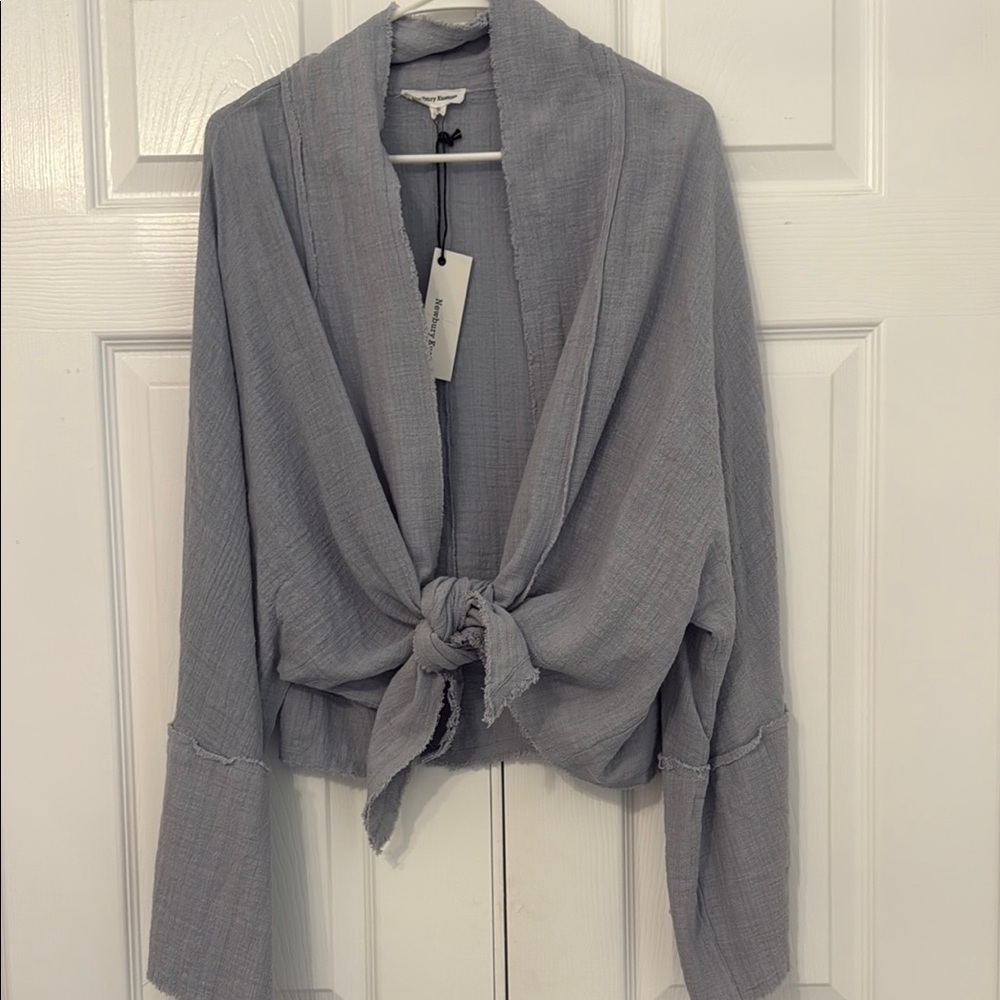 Newbury Kustom Oversized Tie-Front Top